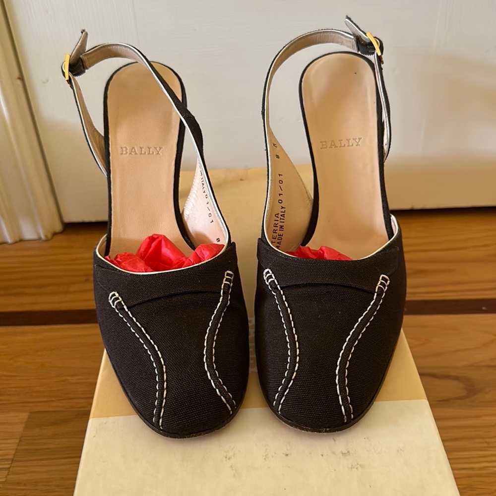 Bally sling back pumps